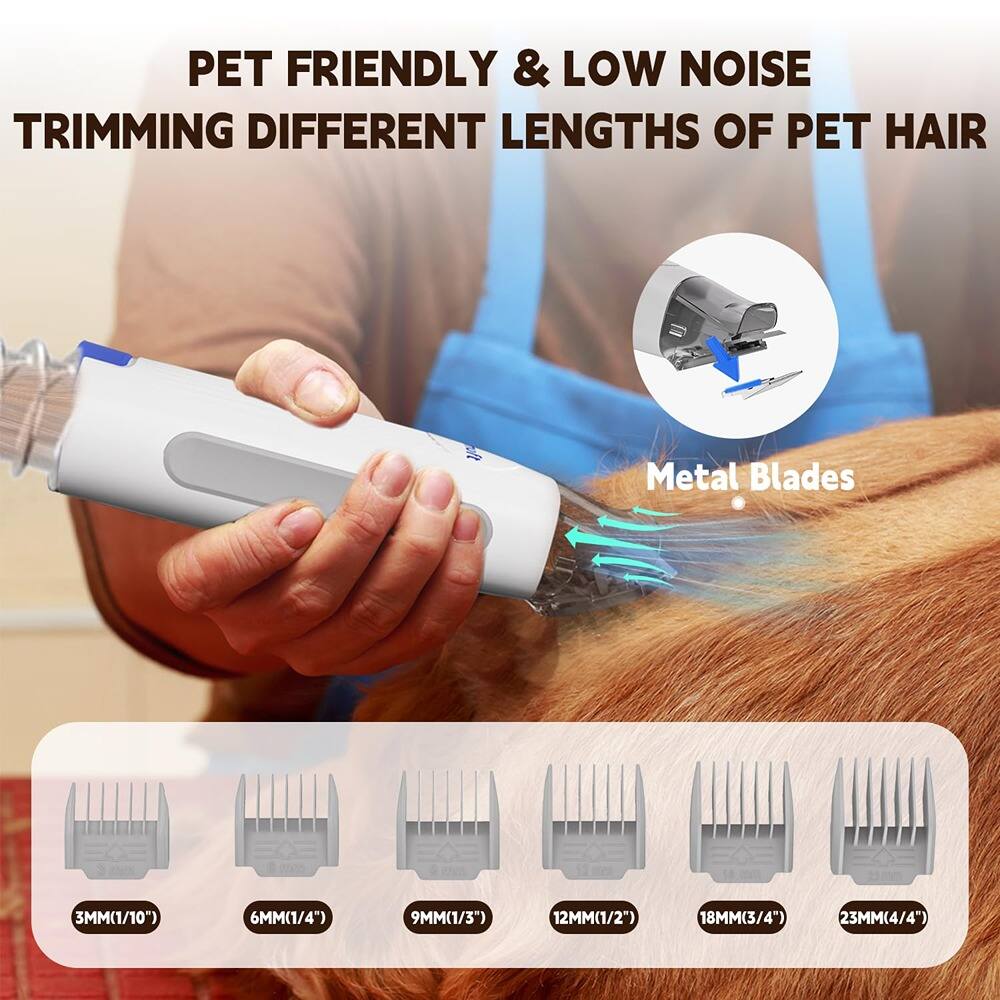 PET FRIENDLY & LOW NOISE TRIMMING DIFFERENT LENGTHS OF PET HAIR

Metal Blades

3MM(1/10")
6MM(1/4")
9MM(1/3")
12MM(1/2")
18MM(3/4")
23MM(4/4")