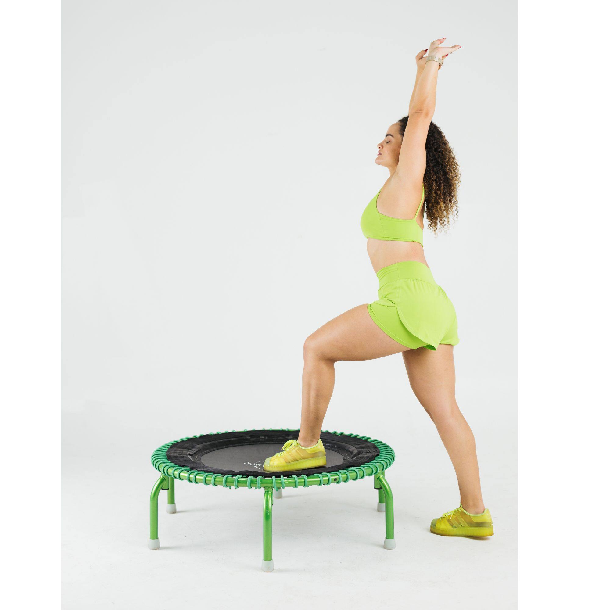 Alt View 7. JumpSport - JumpSport 350 PRO Fitness Trampoline, Cardio Workout Equipment, 39 Inch, Thrive - Green.
