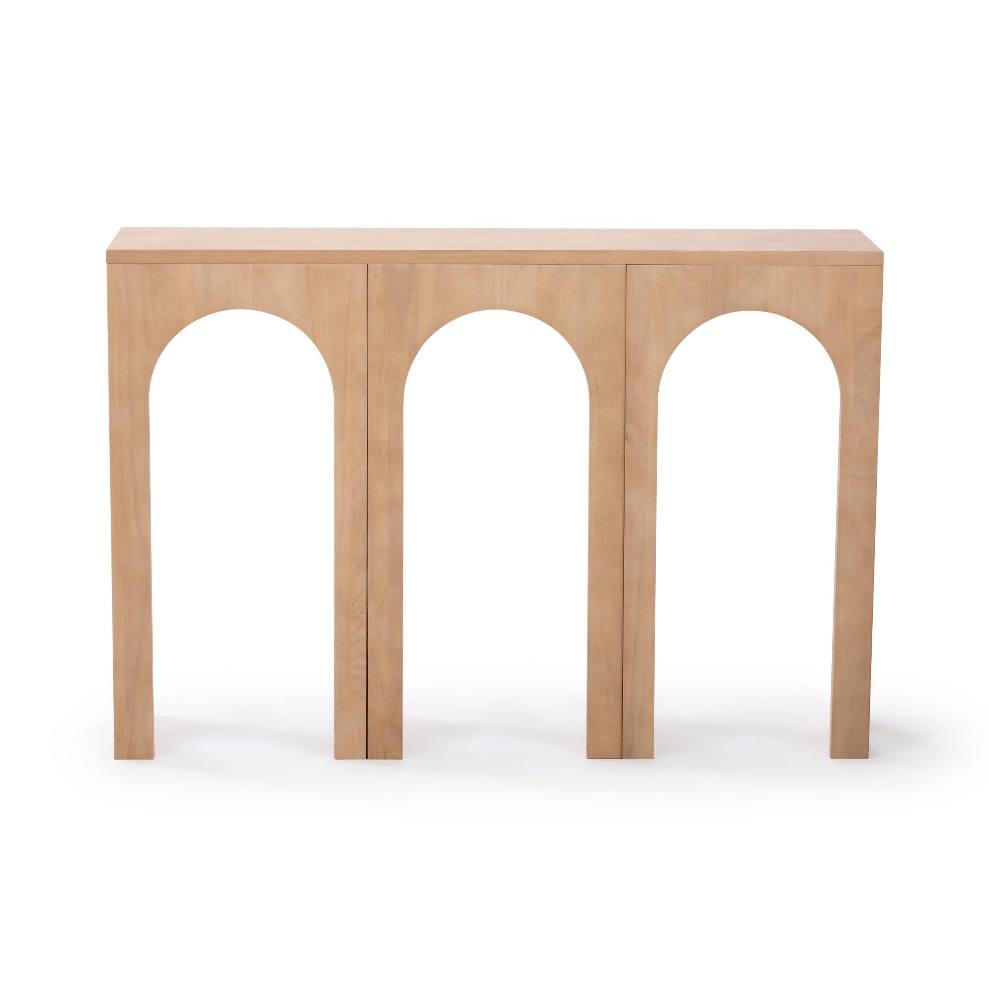 Alt View 4. Plank+Beam - Aria Console Table (47in / 1194mm), Blonde - Blonde.