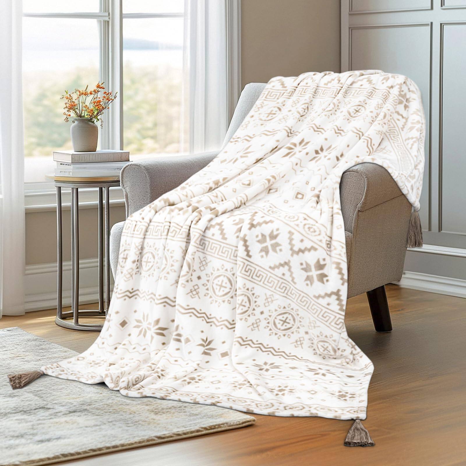 Boho Beige02 Fleece (50x60 IN)