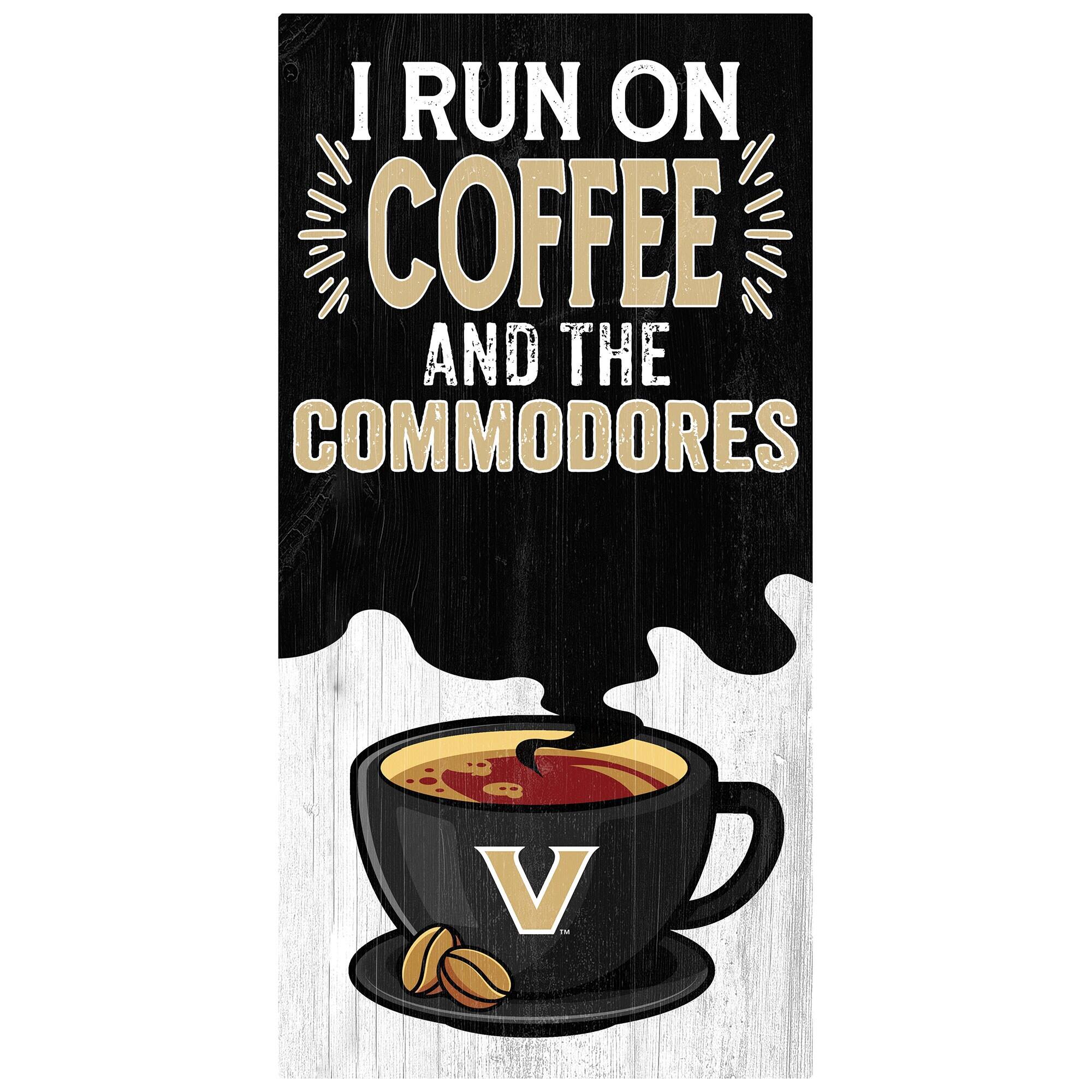 Vanderbilt Commodores 6" x 12" Coffee Wall Art