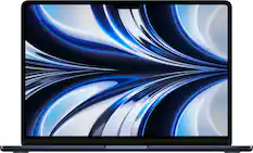 Front. Apple - MacBook Air 13.6" Laptop - Apple M2 chip - 8GB Memory - 512GB SSD - Midnight.