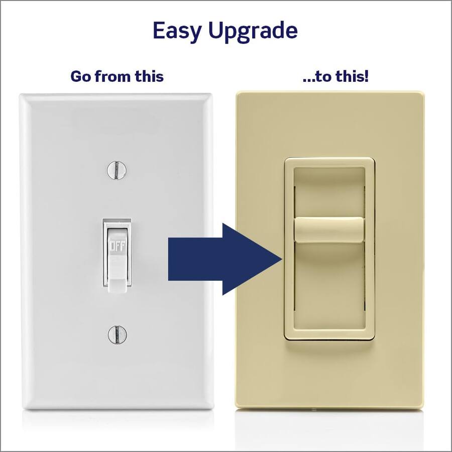 Leviton SureSlide Dimmer Switch for Dimmable LED, Halogen and ...