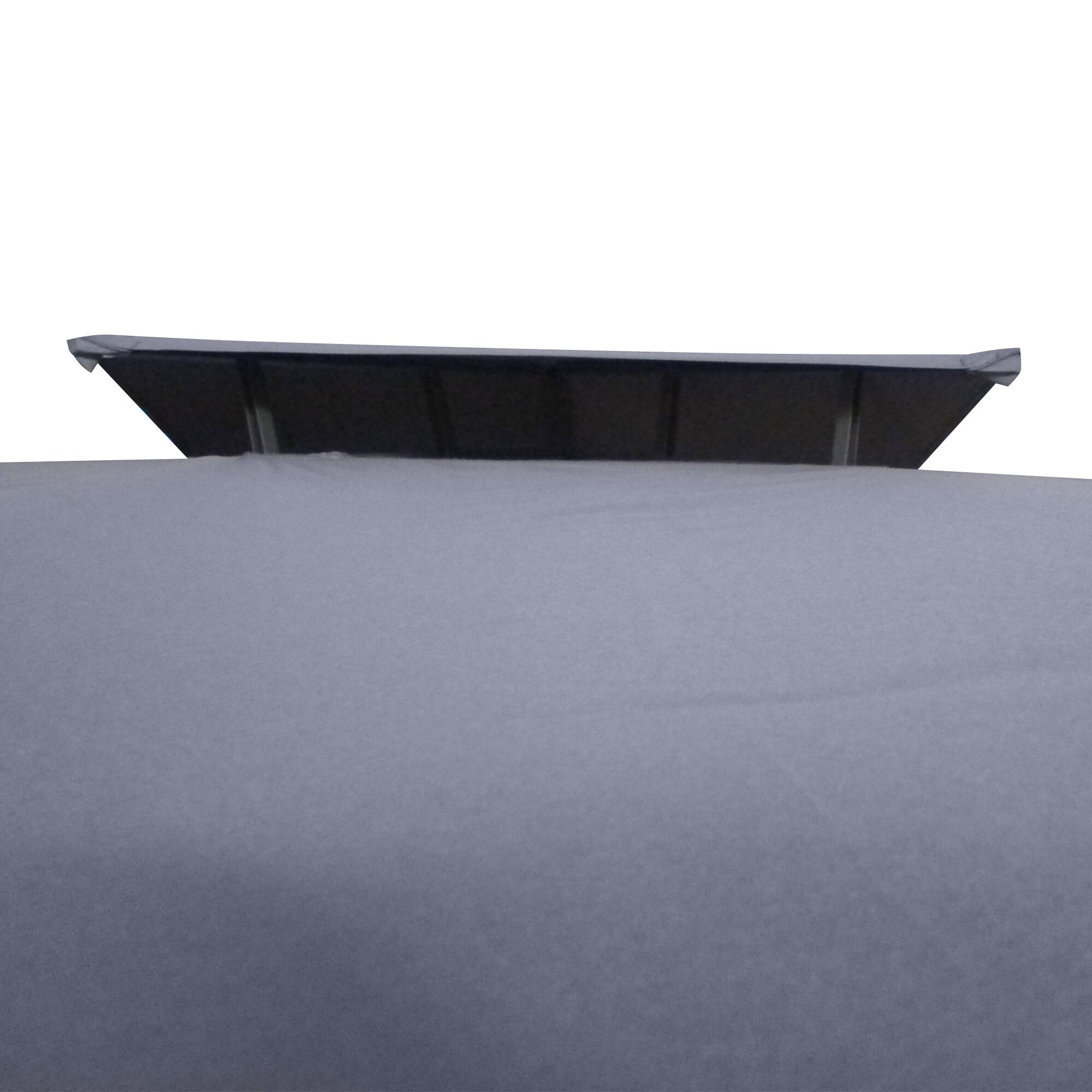 Alt View 4. Outsunny - 10' x 13' Patio Gazebo, Double Roof Outdoor Gazebo Canopy Shelter with Screen Decorate Corner Frame - Grey.