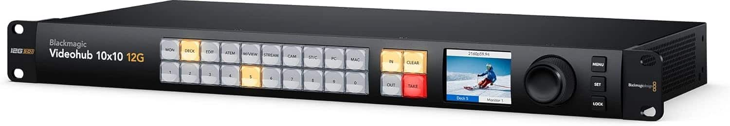 Blackmagic Design - Videohub 10x10 12G Zero Latency Video Router