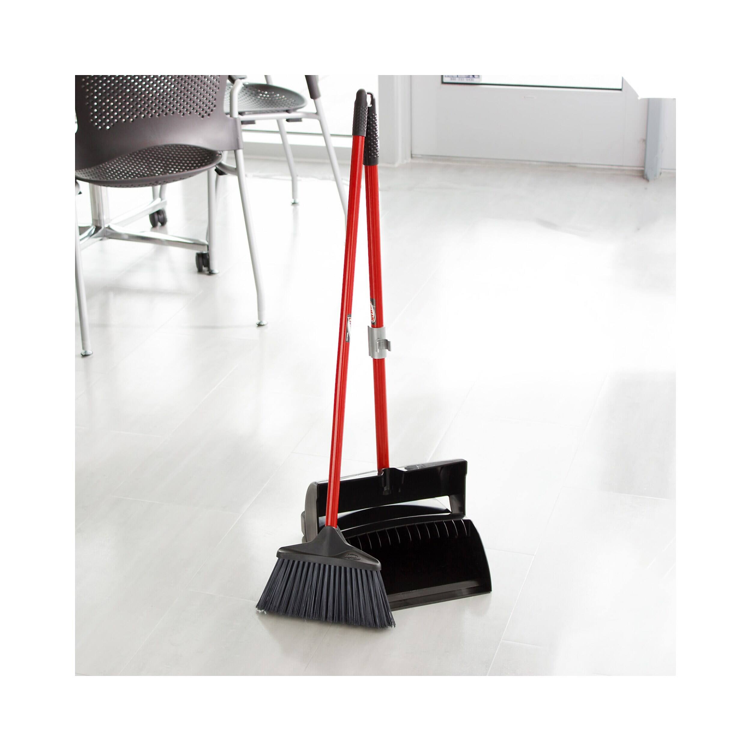 Alt View 2. Libman - Libman Standard 12" Upright Broom & Dustpan Set, Red/Black (0917002) - Red/Black.