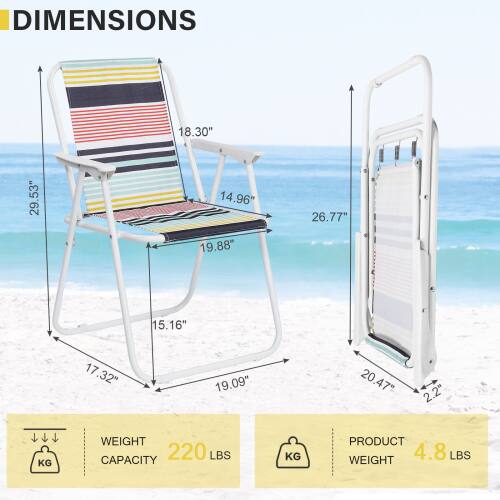 DIMENSIONS  
18.30" x 29.53" x 14.96" x 19.88" x 26.77" x 15.16" x 17.32" x 19.09" x 20.47" x 2.2"  

WEIGHT CAPACITY  
220 LBS  

PRODUCT WEIGHT  
4.8 LBS