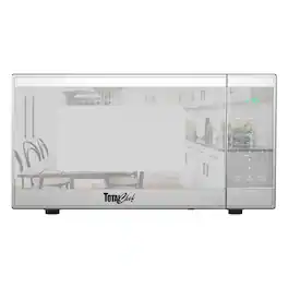TOTAL Chef - Countertop Microwave Oven, 700W, 0.7 Cu Ft, Digital Touch Controls - Stainless Steel