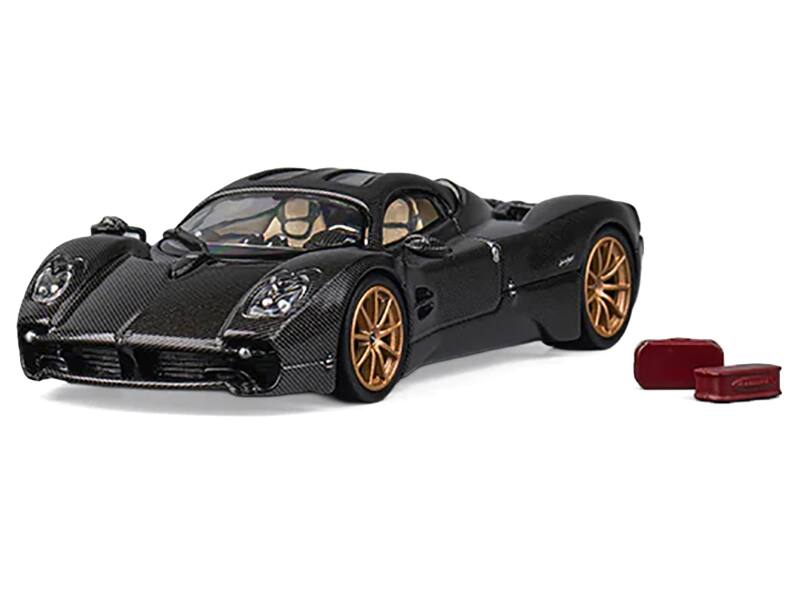 Alt View 4. CM Models - Pagani Utopia Full Carbon with Gold Wheels 1/64 Diecast Model Car by CM Model.