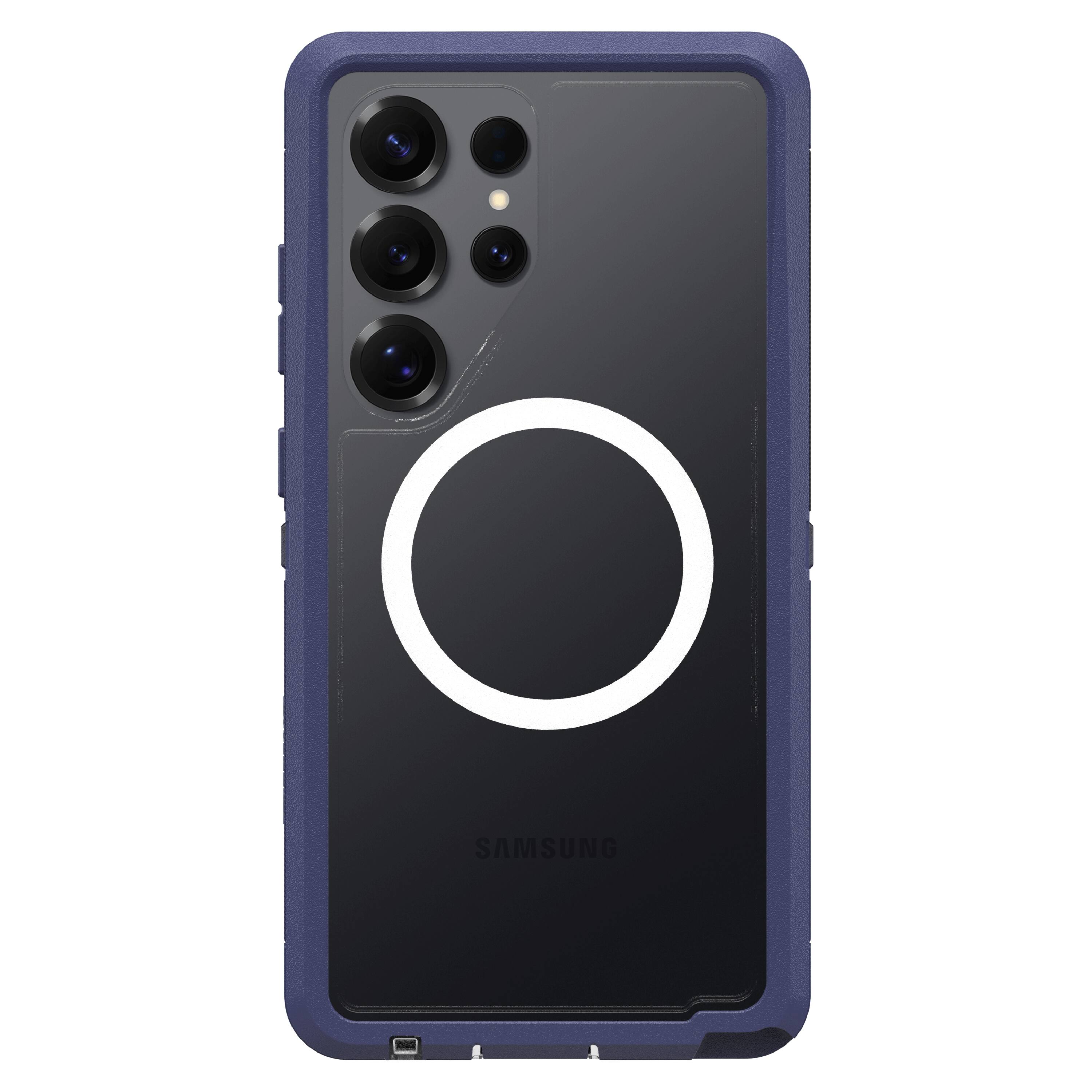 Angle. OtterBox - Defender Series Pro XT Hard Shell with Magnets for Samsung Galaxy S25 Ultra - Denver Dusk.