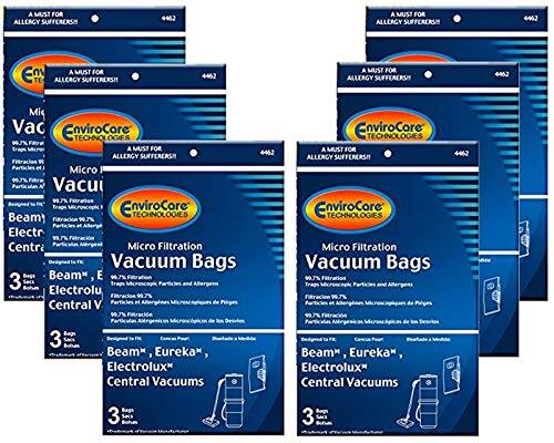A MUST FOR ALLERGY SUFFERERS  
4452  
4462  
440.2 Mi  
Vac EnviroCore TECHNOLOGIES  
90.7%  
Micro Vacu Beam EnviroCore TECHNOLOGIES  
99.7%  
Centra Micro Filtration Vacuum Bags  
Beam, Eureka, Electrolux* Central Vacuums  
3 Sacs  
Electrolu V de Central Bags  
3  
Beam, Eureka, Electrolux* Central Vacuums  
3