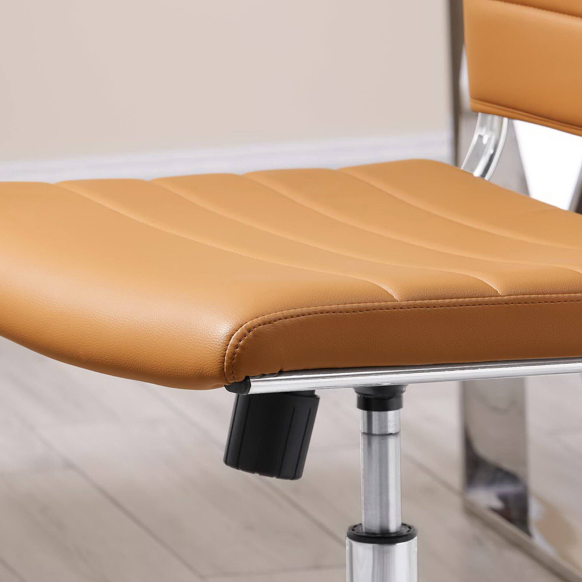 Alt View 5. Modway - Jive Armless Mid Back Office Chair by Modway - Brown.