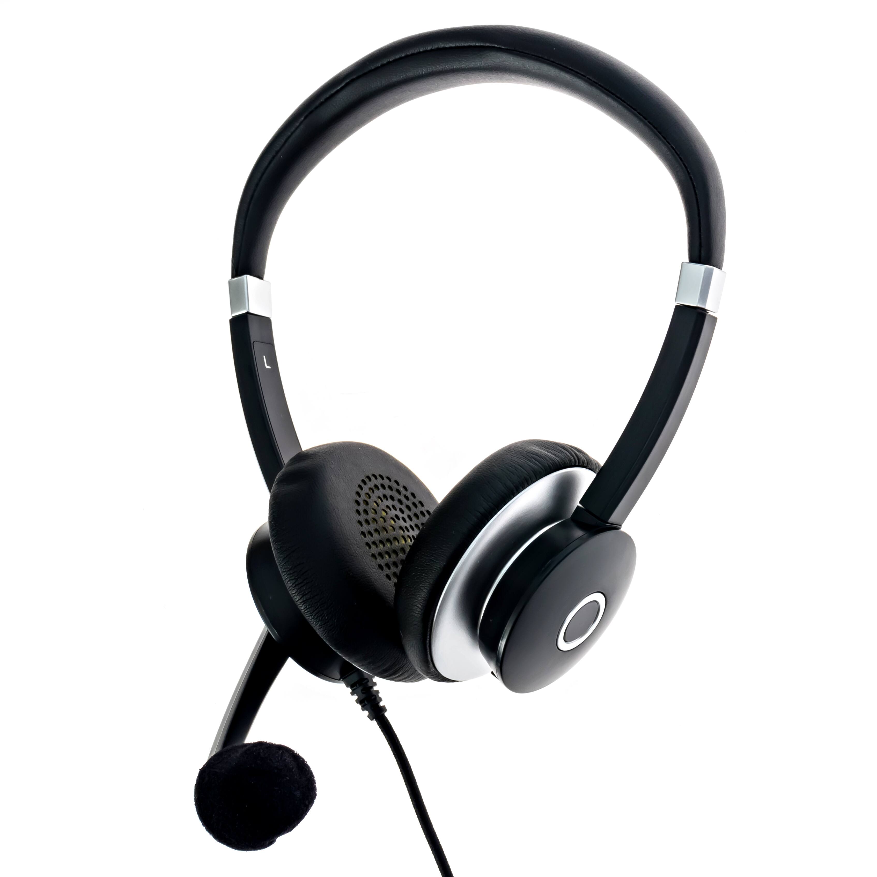 Left. Spracht - WorkIT!™ USB Corded Headset, Dual Ear.