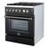 Angle. Forno Appliances - Giovanni 4.32 Cu. Ft. Freestanding Gas Convection Range - Black.