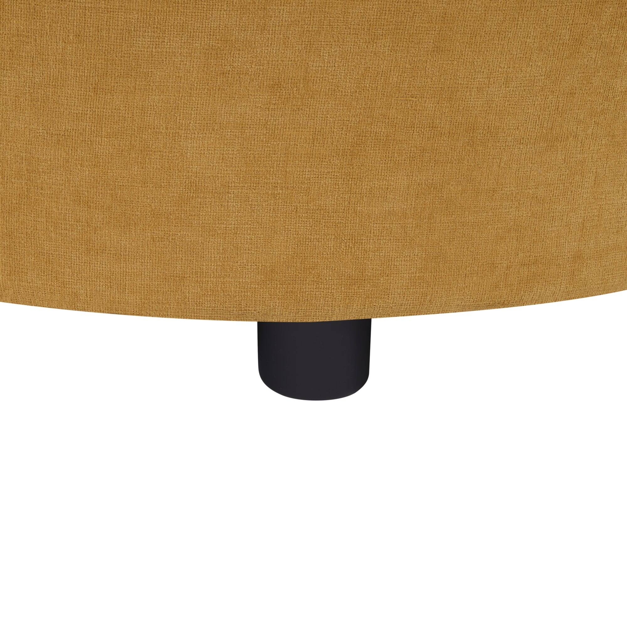 Alt View 8. Boyel Living - Modern 84.6 inch Sectional L-shaped Sofa Couch with Curved Chaise Lounge USB Ports and Side Storage Pockets in Yellow - Yellow.