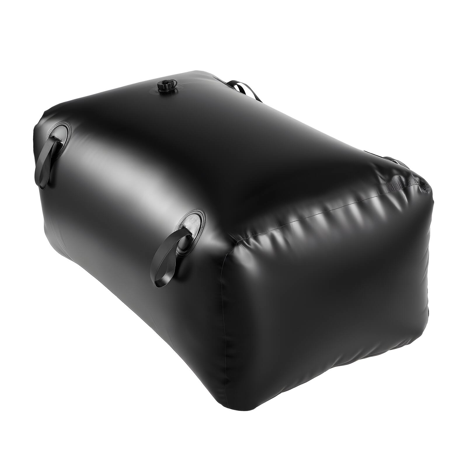 Alt View 5. VEVOR - Water Storage Bladder,63.4 Gal Collapsible Water Storage Bag, Wear-Resistant 1000D PVC Soft Waters Bag,Leakproof Camping - Black.