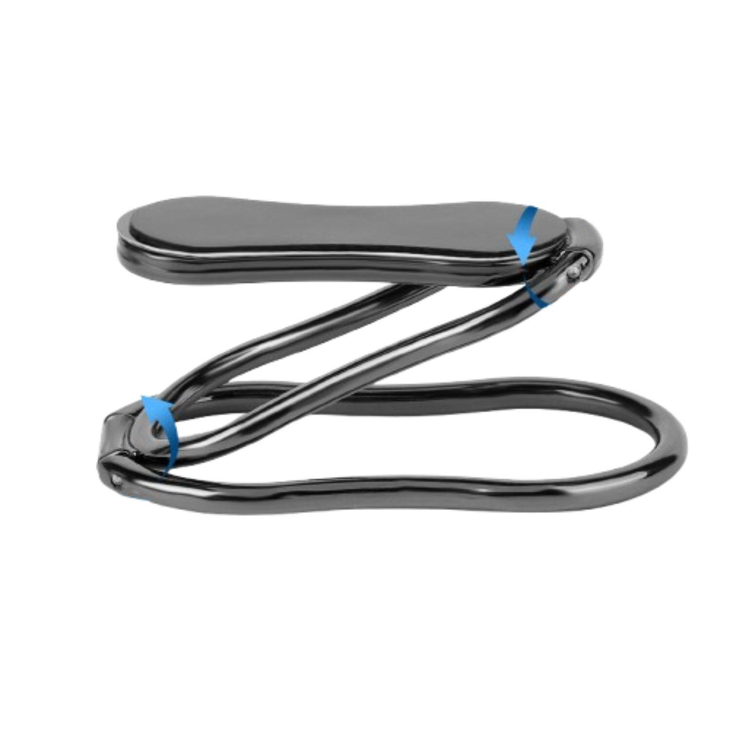 Front. Stock Preferred - Phone Ring Holder Finger Kickstand - Black.