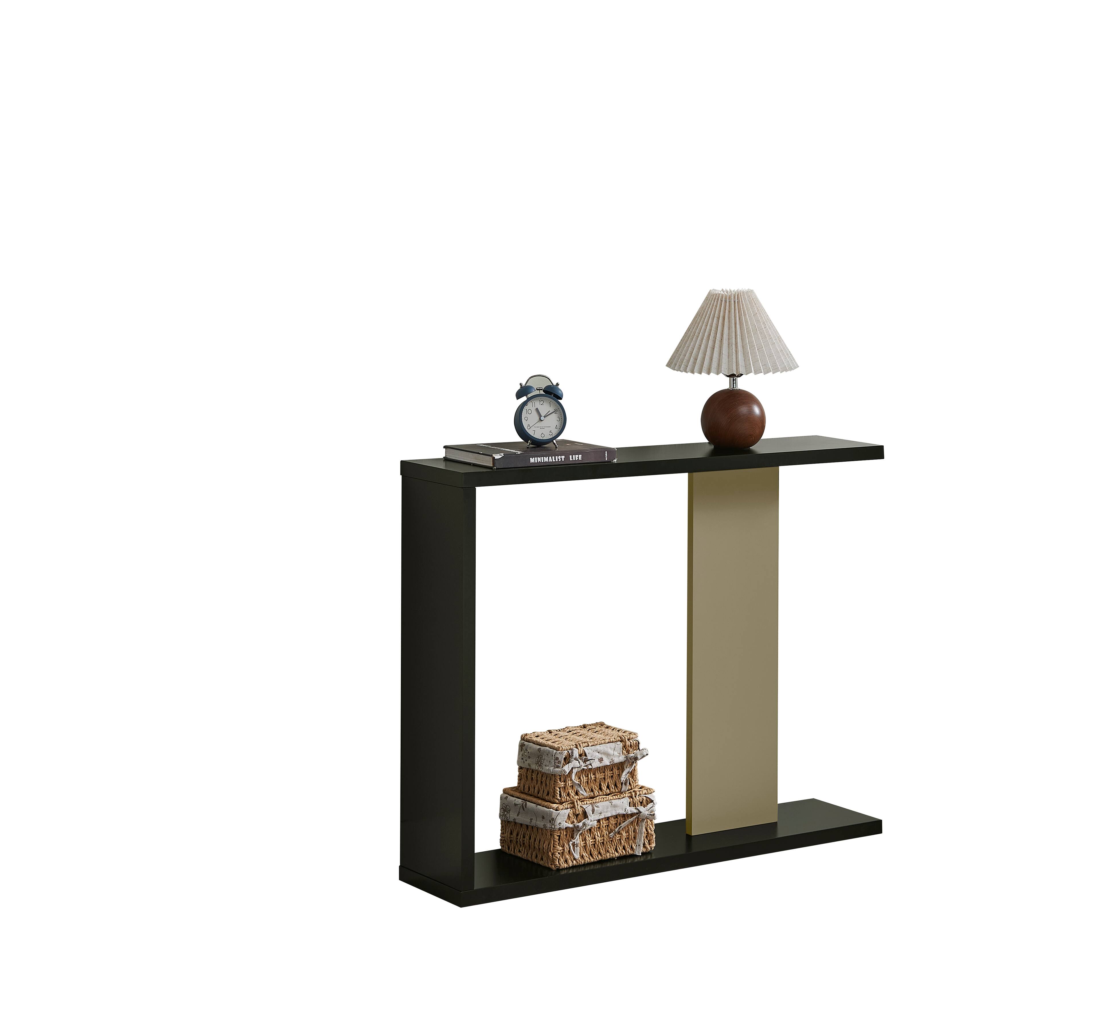 Angle. Kings Brand Furniture - Kings Brand Furniture Indio Console Table, Entryway Sofa Table with Storage - White.