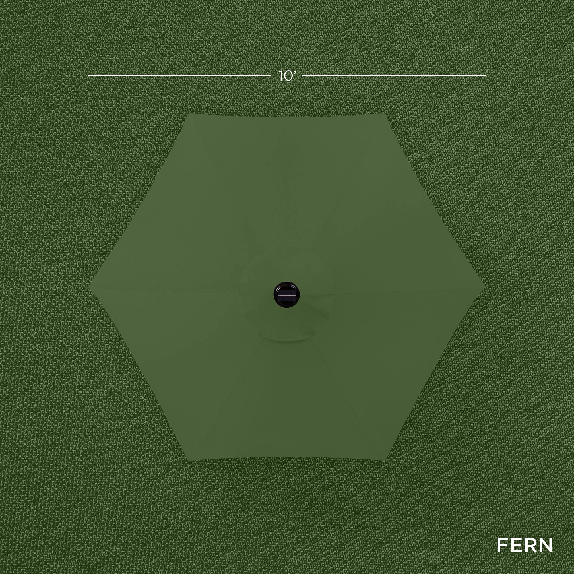 Alt View 3. Best Choice Products - Best Choice Products 10ft Outdoor Steel Market Patio Umbrella w/ Crank, Tilt Push Button, 6 Ribs - Fern - Fern.