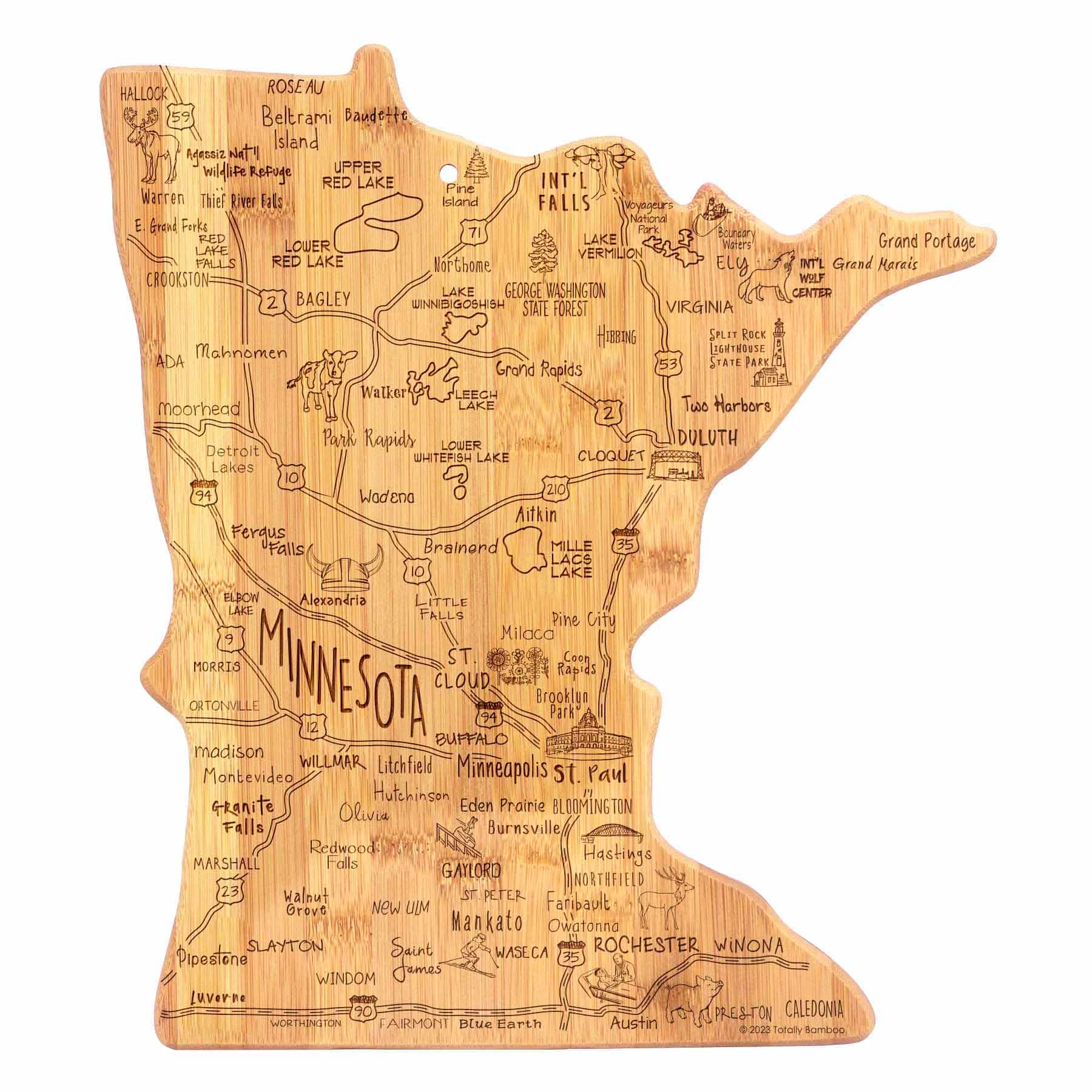 "Totally Bamboo - Destination Minnesota Cutting Board, 13-1/4"" x 11-3/4""" price history on PriceWatchPro