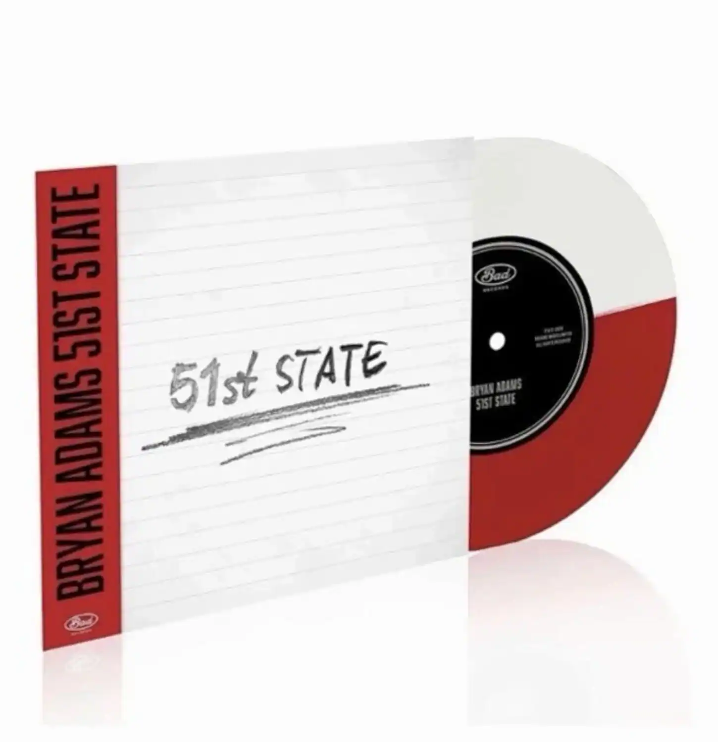 Bryan Adams 51st State Red & White Colored Vinyl 7 INCH SINGLE [7 inch ...