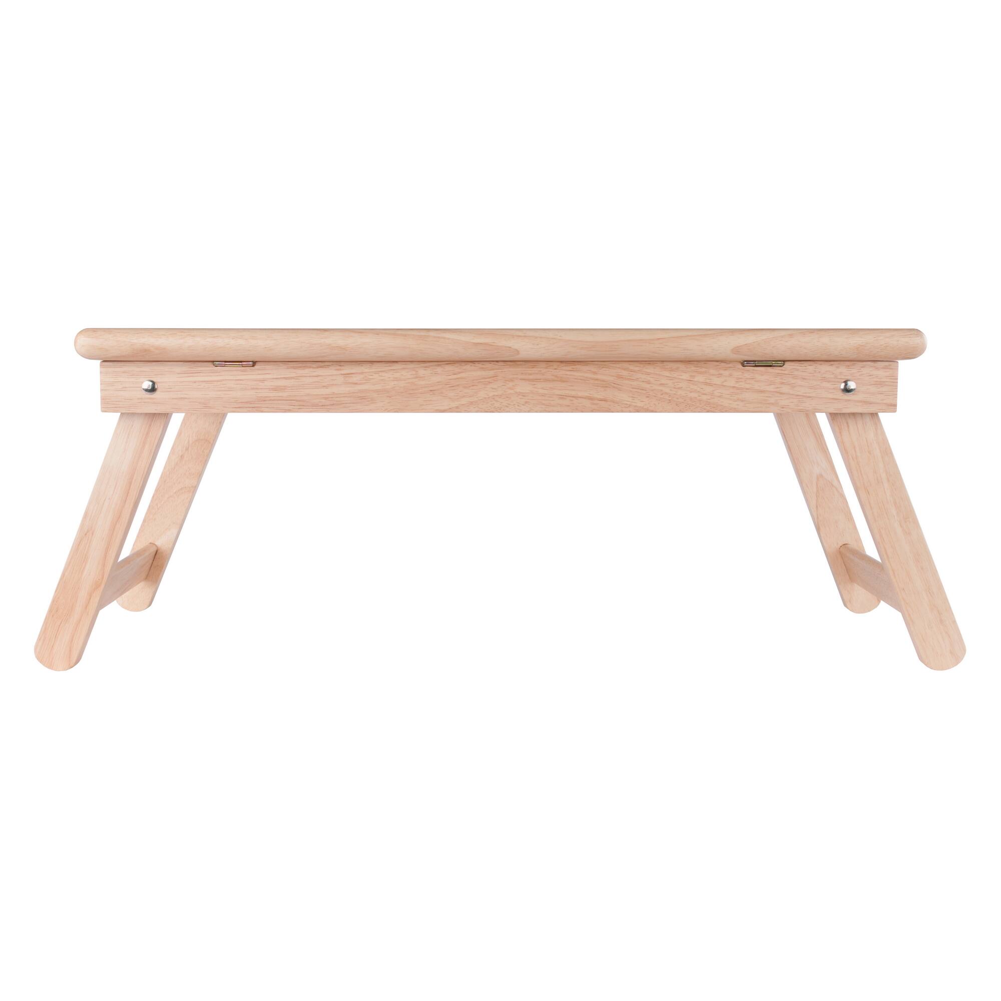 Alt View 7. Winsome Wood - Arlo Breakfast Tray with Flip Top - Natural/White.
