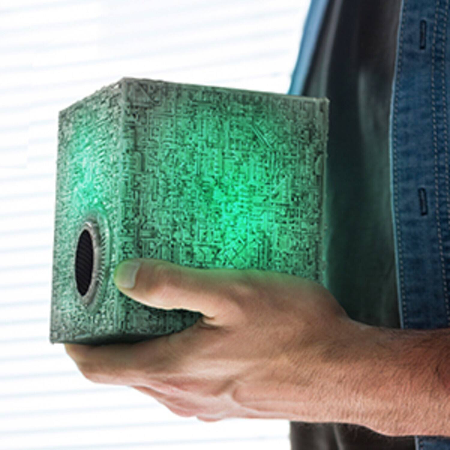 Alt View 3. PopMarket - Fametek STBORG - Star Trek: The Next Generation - Borg Cube Bluetooth Speaker with LED & Sound - SPEAKERS - Multicolor.