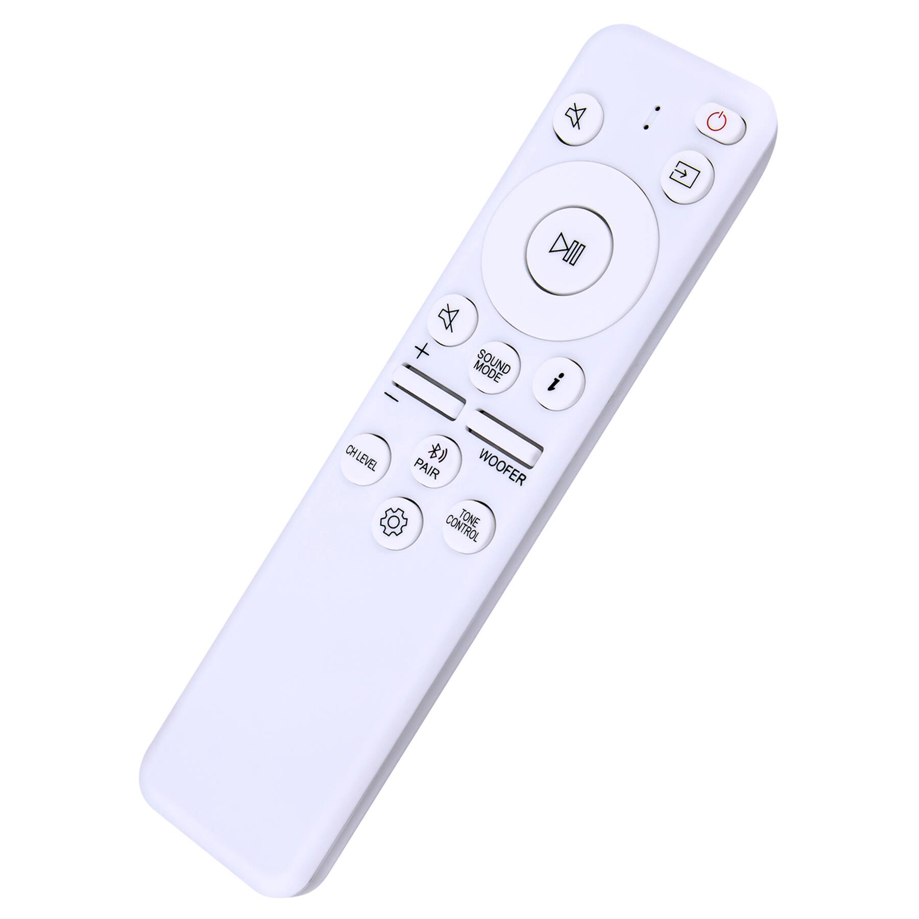 - Sound Mode
- Channel
- Volume Level
- Pair
- Woofer Control
- Tone Control
- Settings