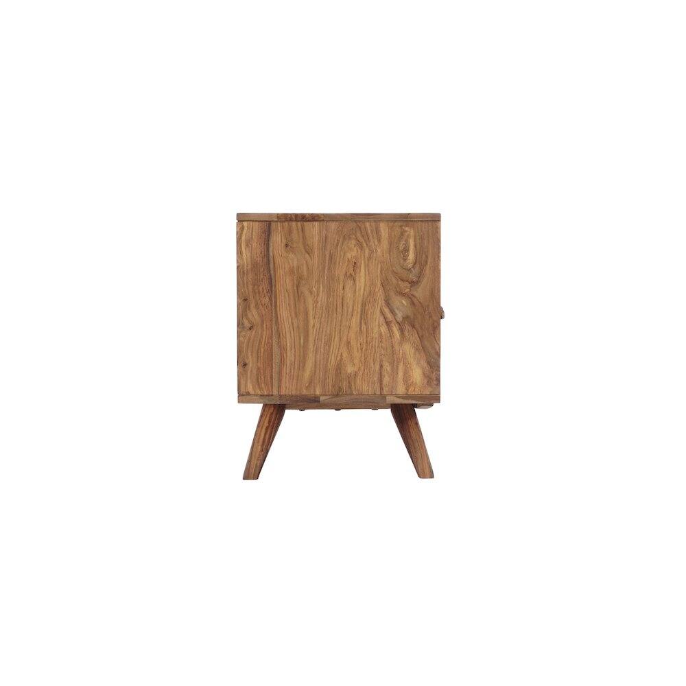 Alt View 2. Porter Designs - Porter Designs Fusion Solid Sheesham Wood TV Stand, Light Brown - Brown.