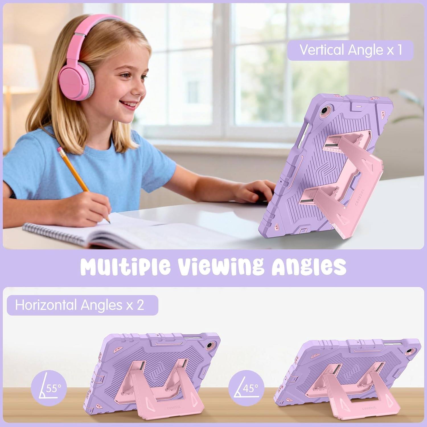 Vertical Angle x 1  
Multiple Viewing Angles  
Horizontal Angles x 2  
55°  
45°