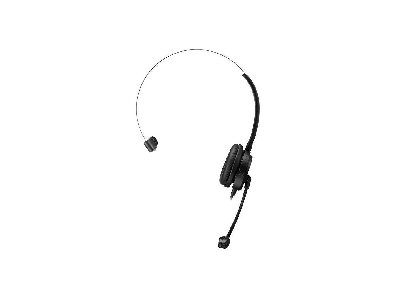 Front. Adesso - Adesso Xtream P1 USB Wired Multimedia Headset with Microphone Monaural Over the Head Black XTREAMP1 - Black.