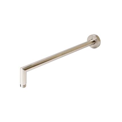 Front. Alfi - Brushed Nickel 16" Round Wall Shower Arm - Silver.