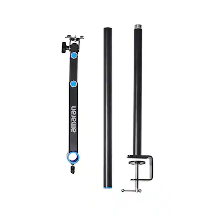 Front. Amaran - amaran Verge Desk Clamp Stand, Black - Black.