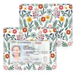 Kitcheniva - Slim Minimalist Credit Card Holder & Wallet With ID Window Spring - Multicolor
