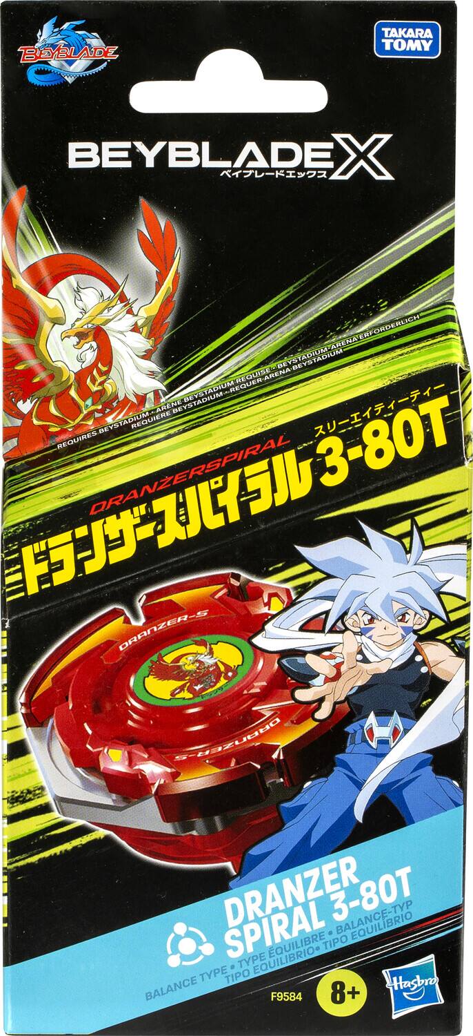 Hasbro Beyblade X Dranzer Spiral 3 80T Anniversary X Over Set