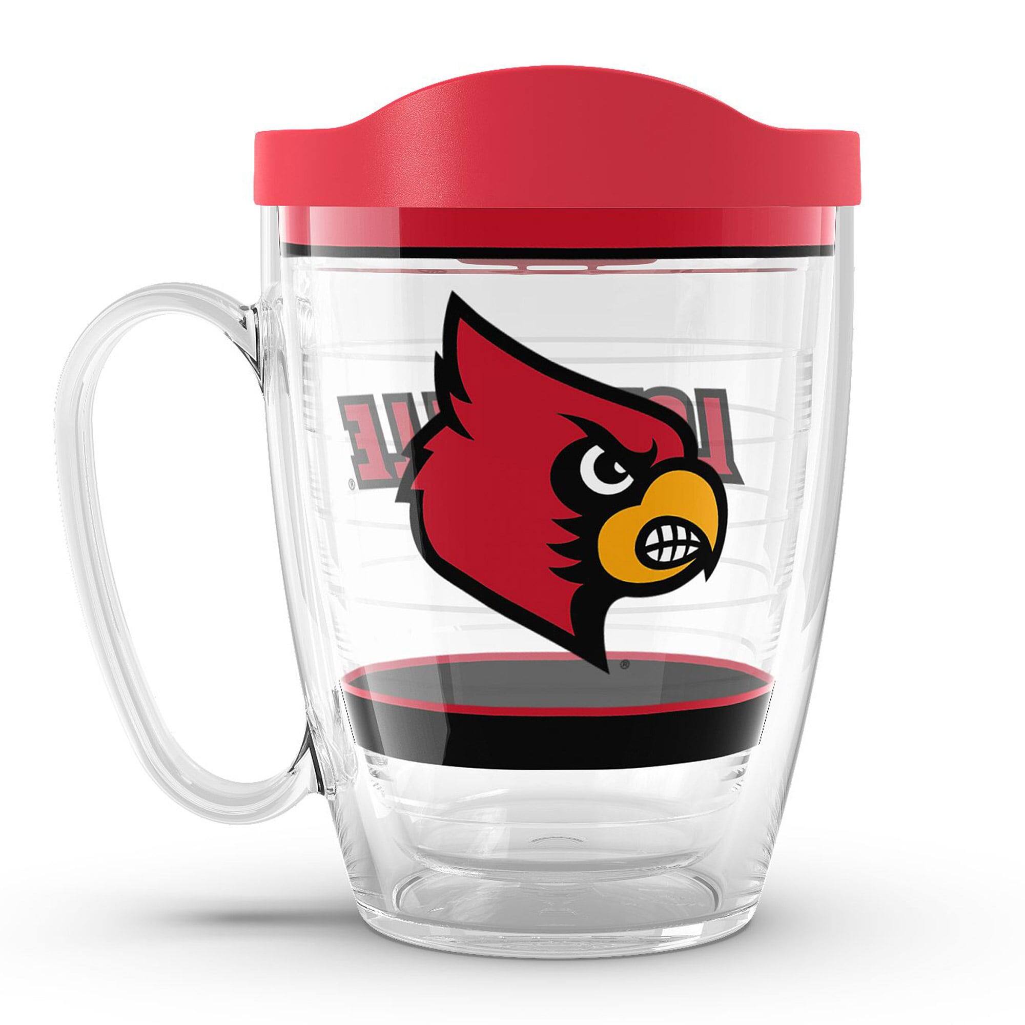 Front. Tervis - Louisville Cardinals 16oz. Tradition Classic Mug - Multicolor.