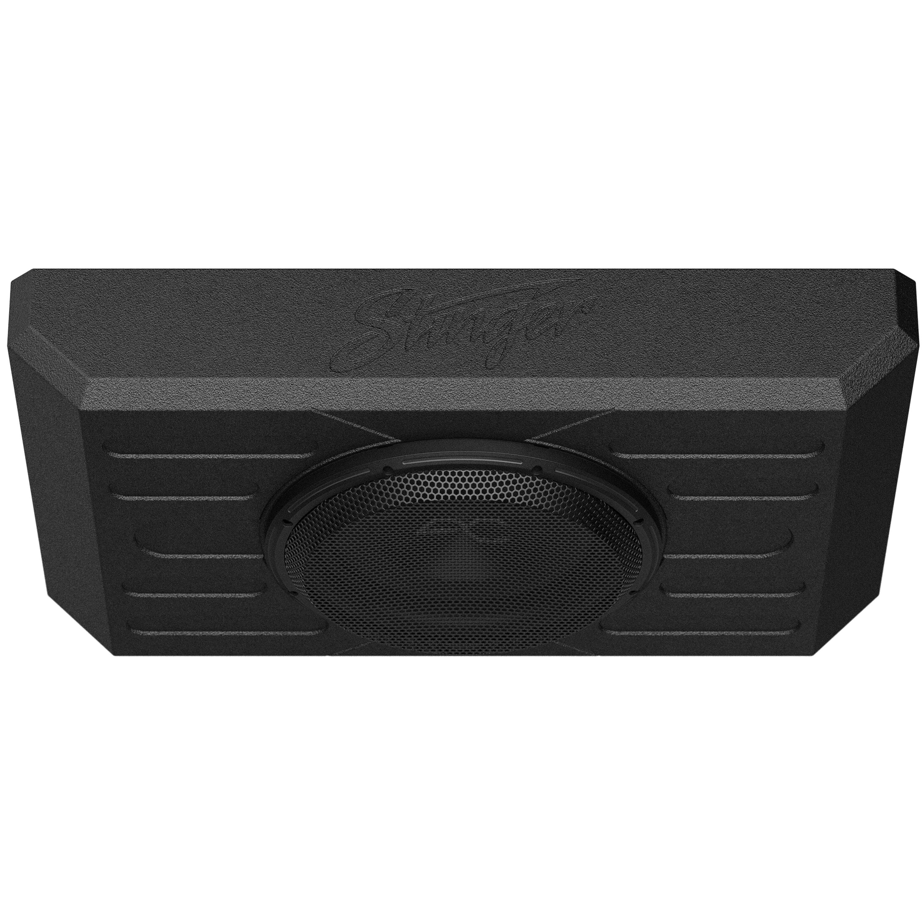 Alt View 14. AudioControl - 12” Single-Voice-Coil 2-Ohm Loaded Subwoofer Enclosure - Black.
