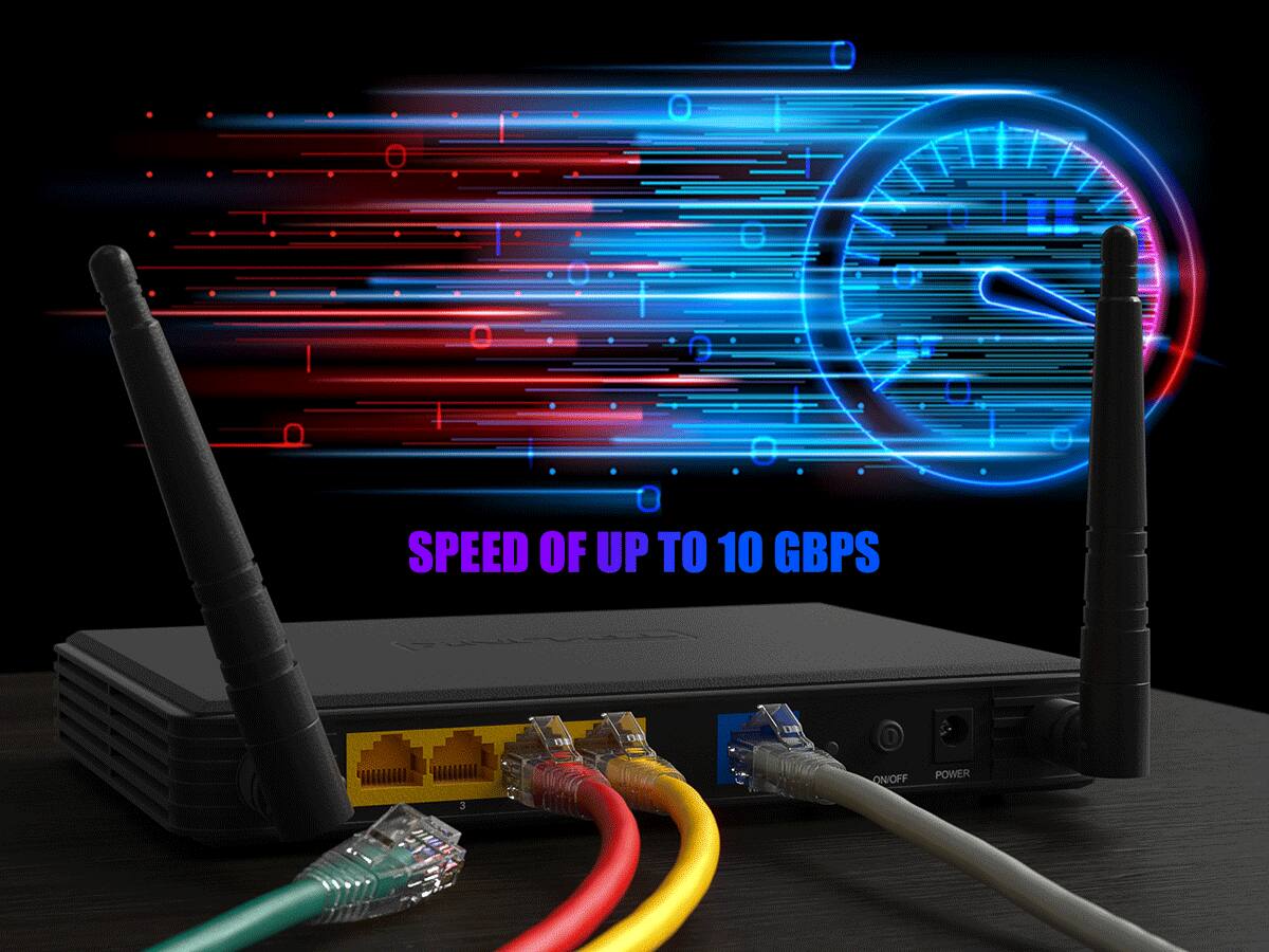 SPEED OF UP TO 10 GBPS

ON/OFF
POWER