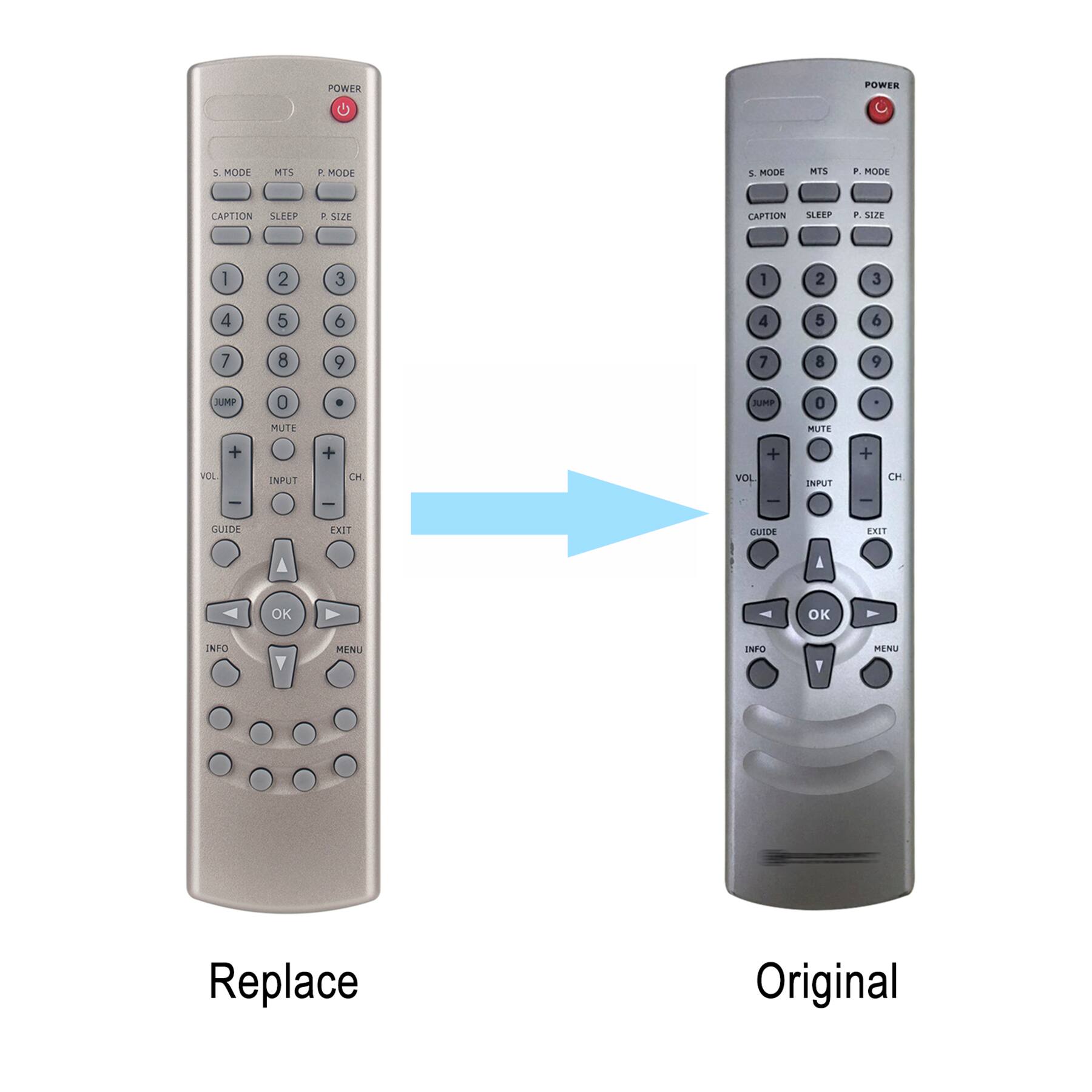 ALLIMITY - FLX3710 Replacement Remote, Fit for Element LCD TV FLX-2610 FLX-2611 FLX-2611B FLX-1910 FLX-2210 FLX-3710 FLX-2211 - Black