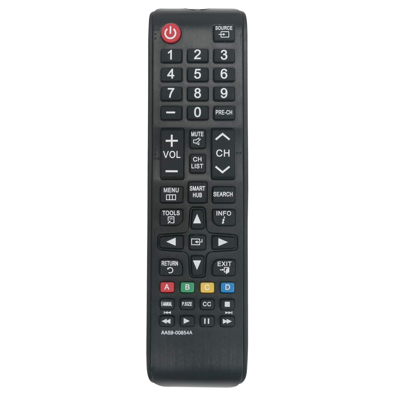 VINABTY - New AA59-00854A Replaced Remote Fits for Samsung TV UN55FH6200FX/ZA UN55FH6200FXZA UN60FH6200FX/ZA UN60FH6200FXZA - Black