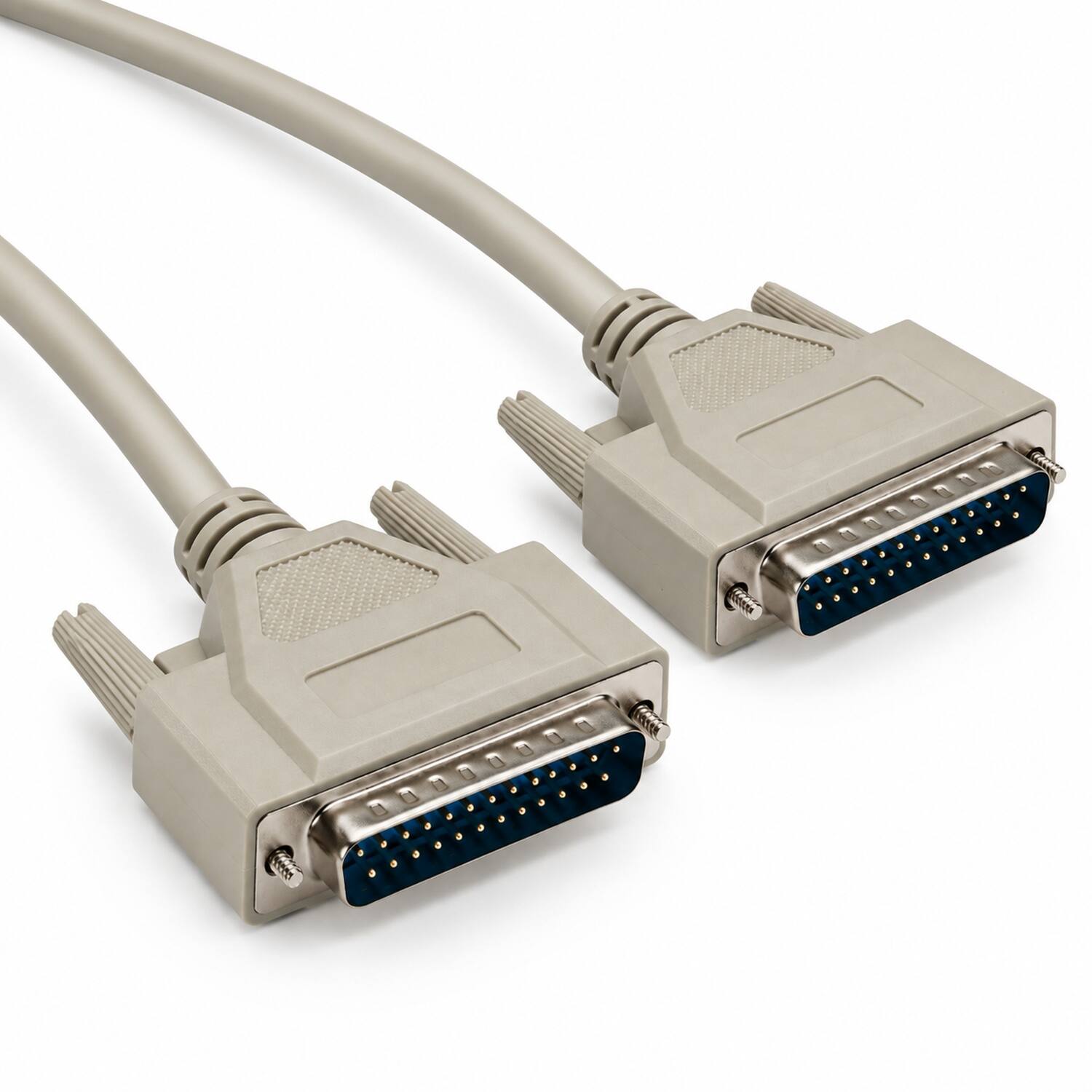 Angle. Sanoxy - 15ft IEEE-1284 DB25M/M Parallel Cable - Beige.