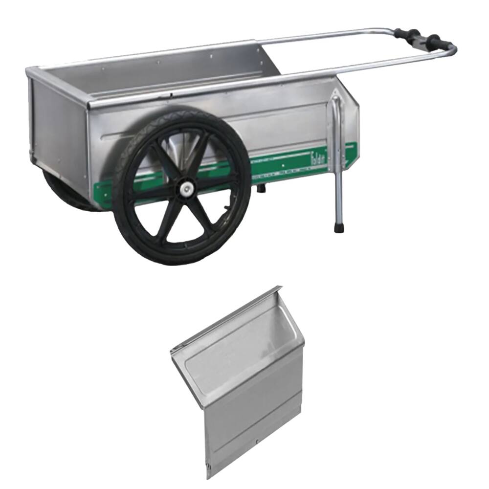 Alt View 10. Tipke Manufacturing Company - Tipke Manufacturing Company 5500 Full Height Enclosed Rear Gate for Foldit Carts - Silver.