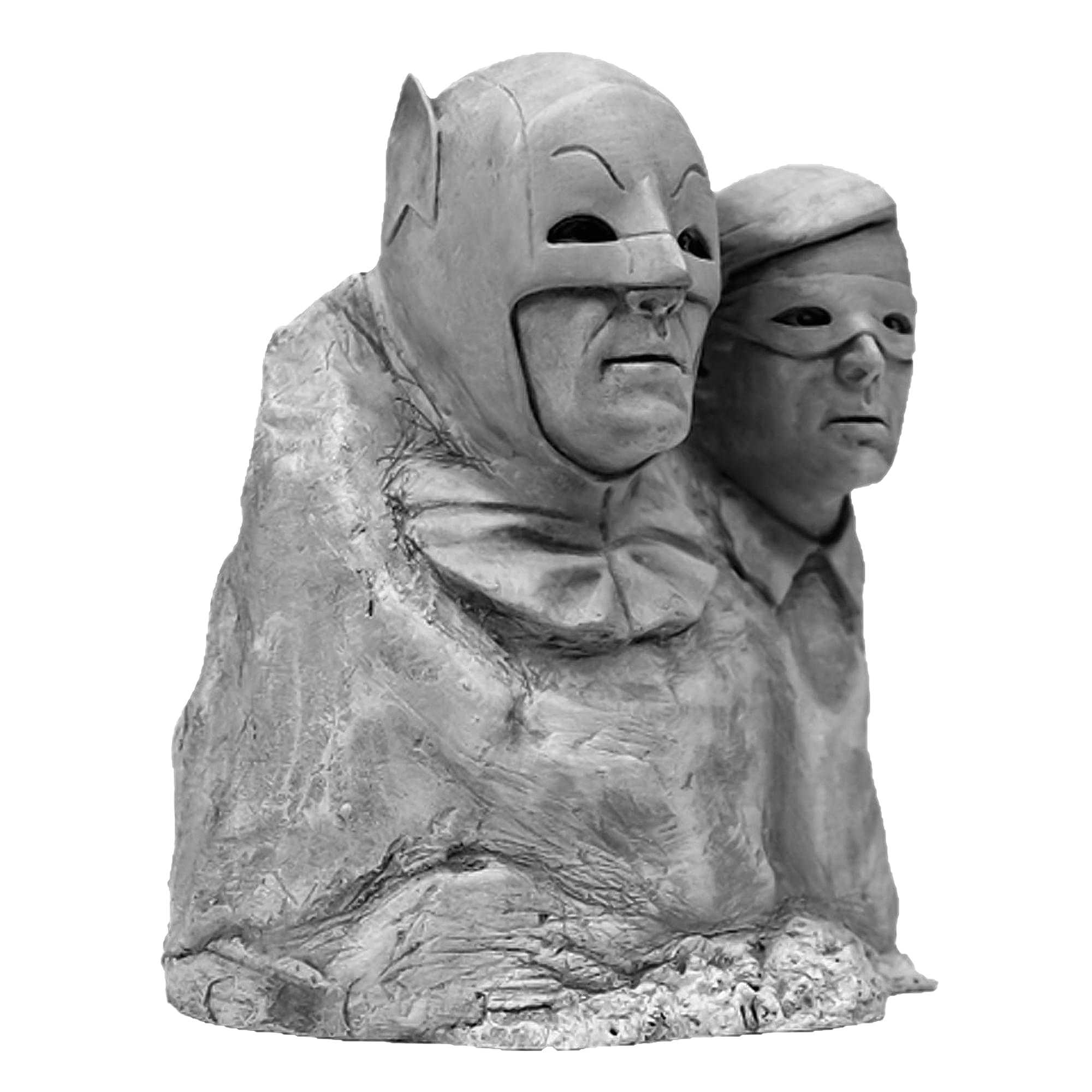 Alt View 10. DC Universe - DC Comics Batman 1966 Dynamic Duo Monolith Statue - Gray.