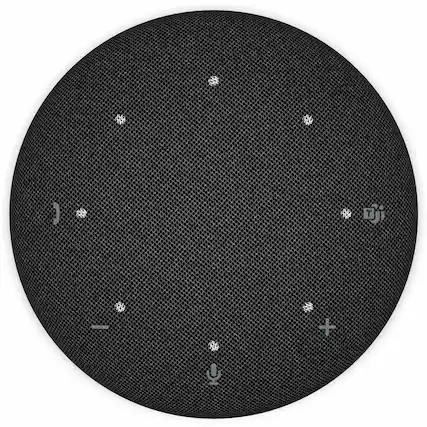 Front. Dell - Pro Plus Wireless Speakerphone - SL525 - Wired/Wireless Bluetooth - Microsoft Teams, Zoom - Omni-directional - Black.