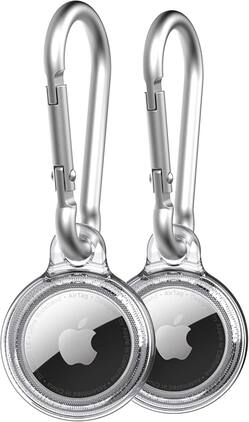Tech21 - Refurbished Excellent - Evo case for AirTag Two Pack - Clear