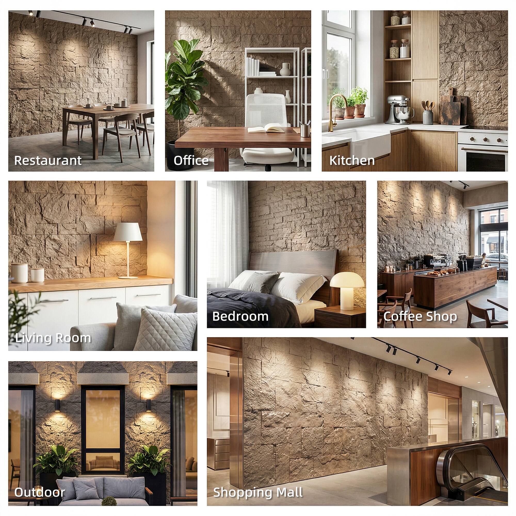 Restaurant  
Office  
Kitchen  
Living Room  
Bedroom  
Coffee Shop  
Outdoor  
Shopping Mall