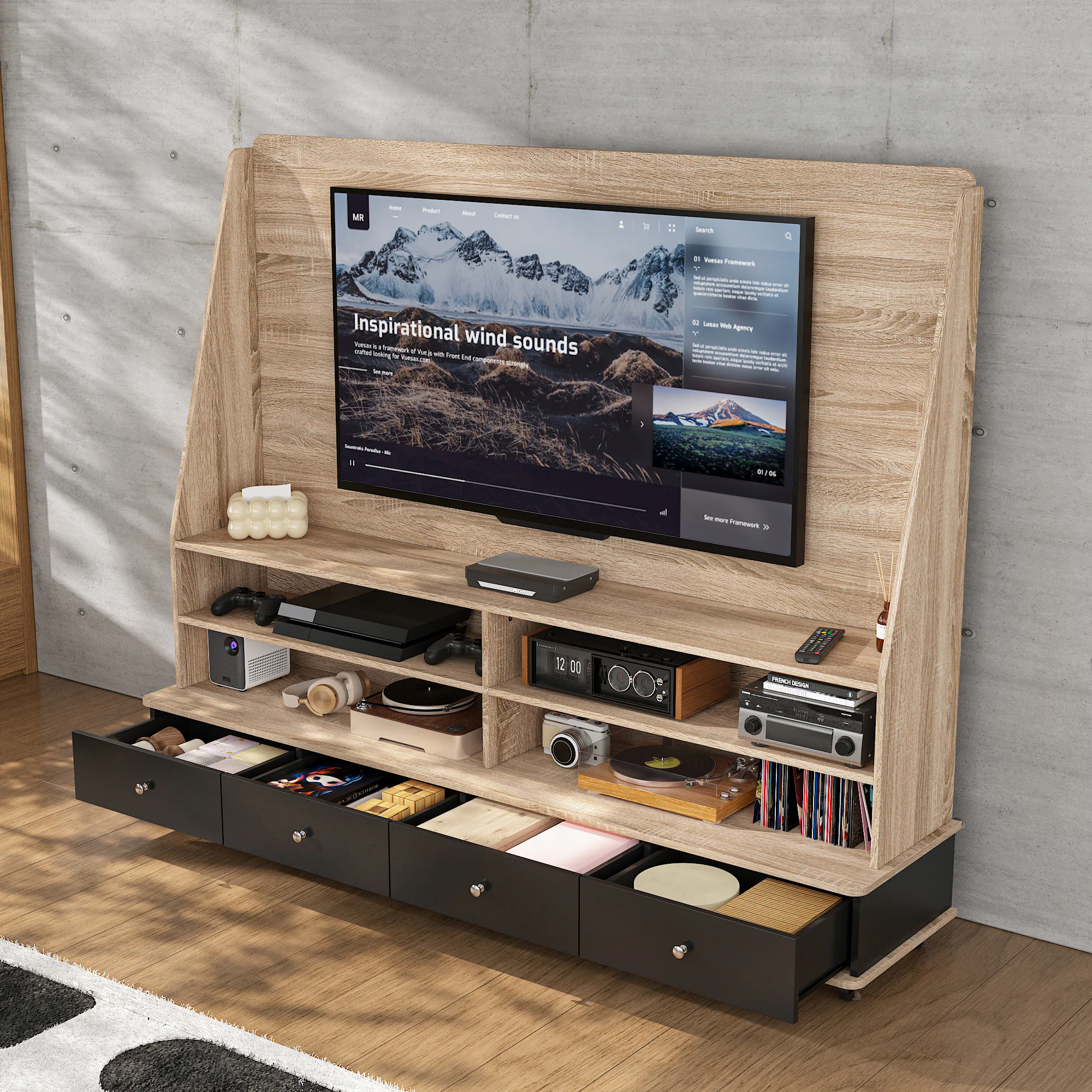 Inspirational wind sounds to TL.