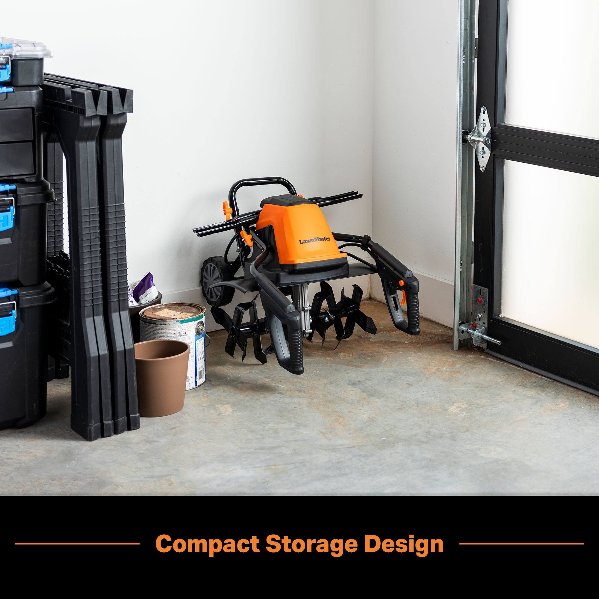 LawnMasters  
Compact Storage Design
