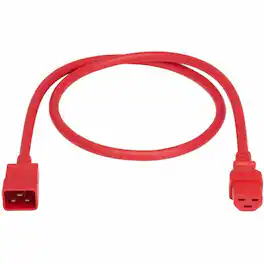 Eaton Tripp Lite Series Power Cord, C20 to C21 - Heavy-Duty, 20A, 250V, 12 AWG, 4 ft. (1.2 m), For Network Switch - Red