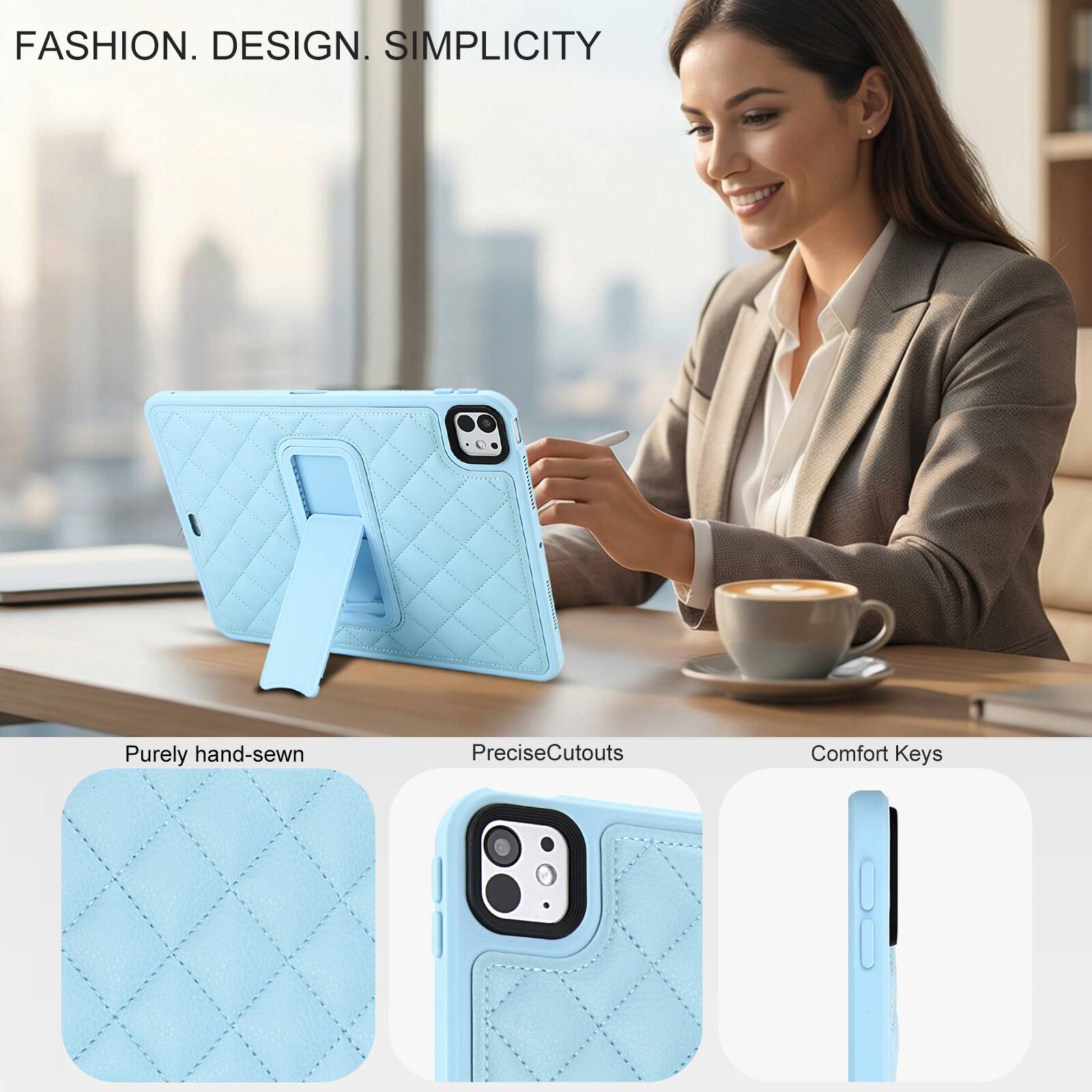 FASHION. DESIGN. SIMPLICITY

Purely hand-sewn
Precise Cutouts
Comfort Keys